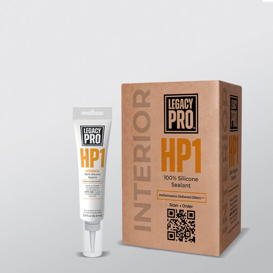 HP1  100% Silicone Interior Sealant – Case Pack of (12) 2.8 oz Tubes