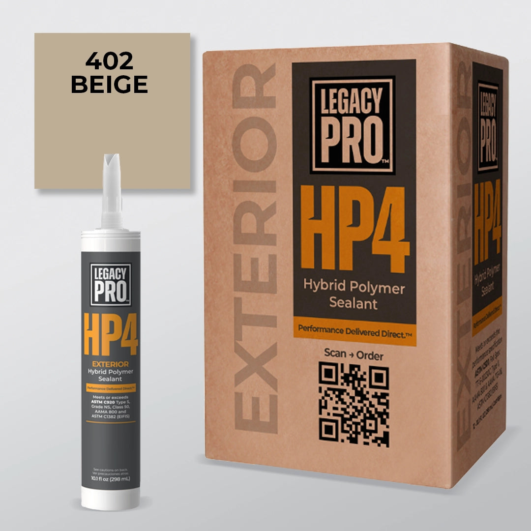 HP4  Hybrid Polymer Exterior Sealant – Case Pack of (12) 10.1 oz Cartridges
