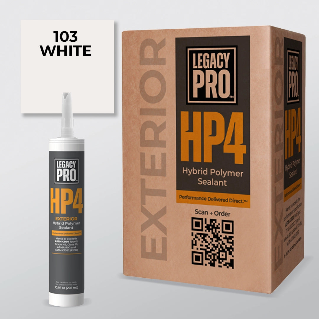 HP4  Hybrid Polymer Exterior Sealant – Case Pack of (12) 10.1 oz Cartridges