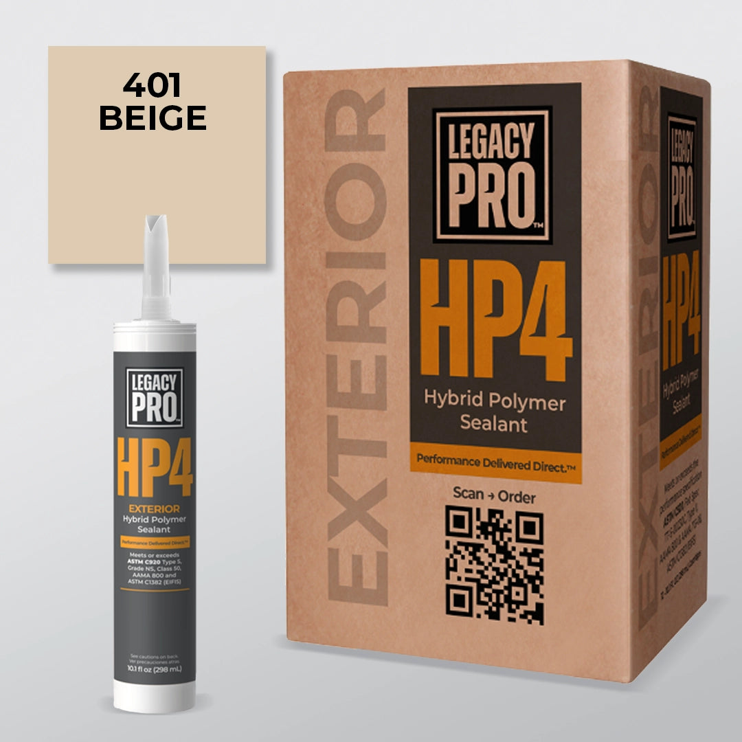 HP4  Hybrid Polymer Exterior Sealant – Case Pack of (12) 10.1 oz Cartridges